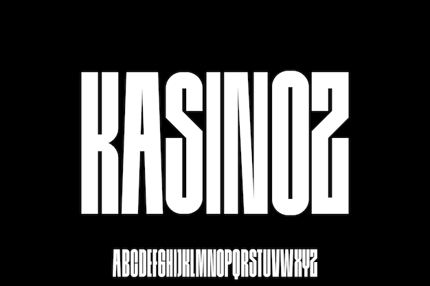 display font alphabet vector typeset