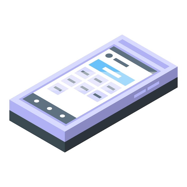 display screen icon isometric vector cash money receipt payment