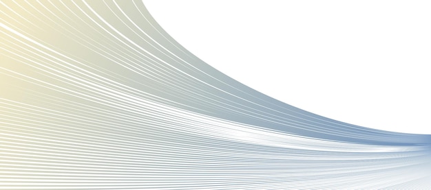 Distorted and deformed lines vector abstract background curvature of space 3D linear flow curve shape science fiction