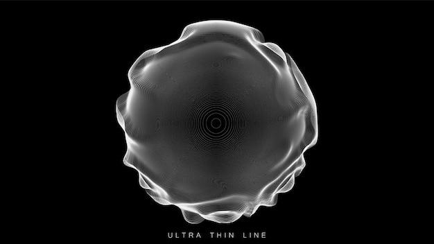 distorted line sphere
