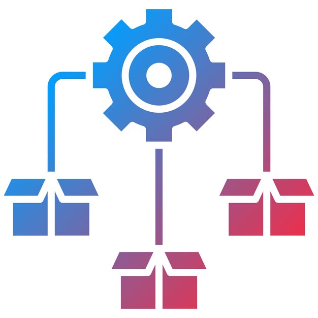 Distribution icon vector image Can be used for Startup