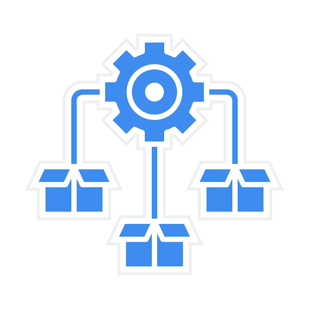Distribution icon vector image Can be used for Startup