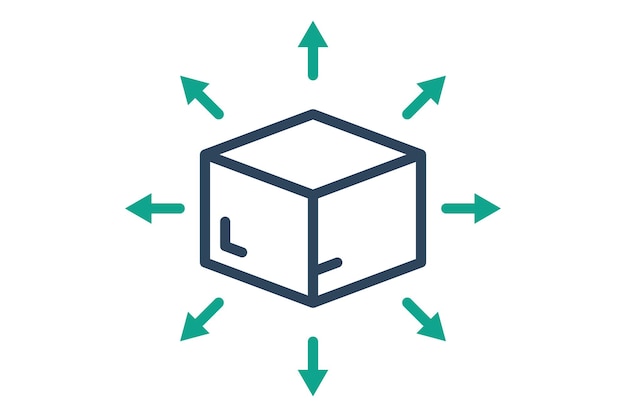 Distribution line icon