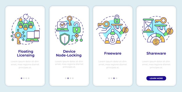 distribution models onboarding mobile app screen