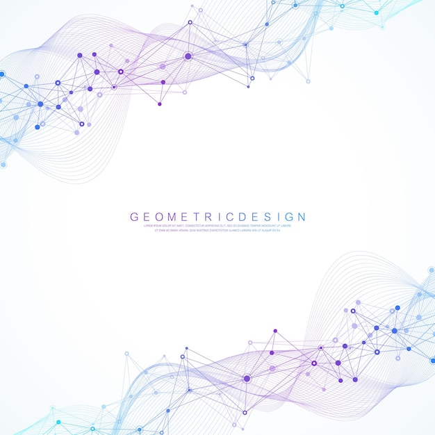 DNA Abstract Background Structure For Science Research and Gene genetic
