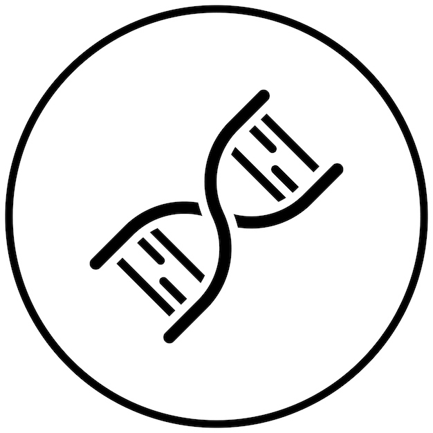 DNA vector icon illustration of Research and Science iconset