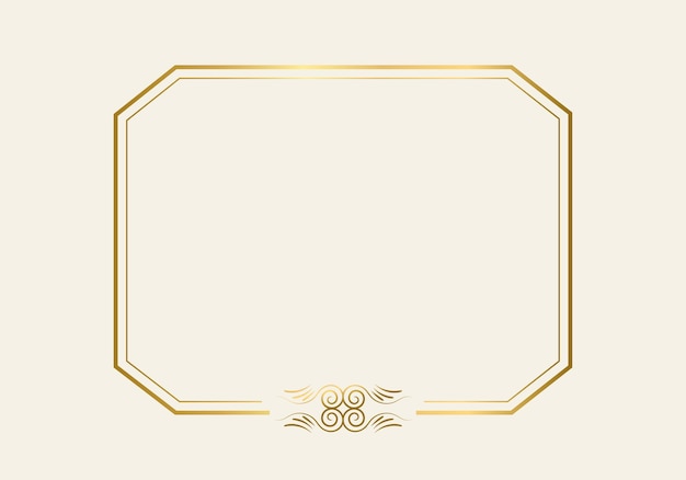 Dobbelt rektangelramme skabelon, dobbelt linjeramme, udkast element, Geometrisk, Vektor illustration.