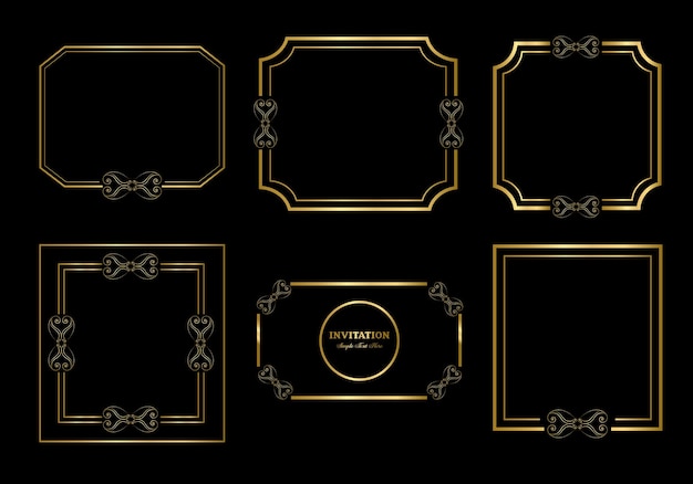 Dobbelt rektangelramme-skabelon, dobbelt linjeramme, udkast element, geometrisk, vektorillustration
