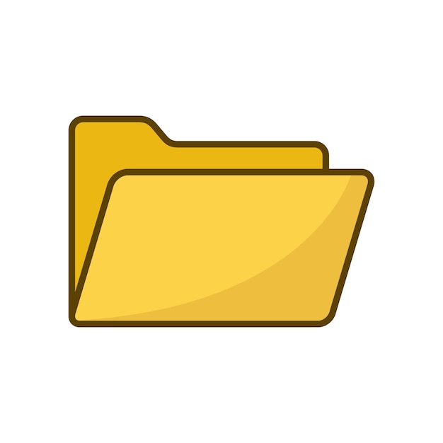 document folder icon vector design template simple and clean