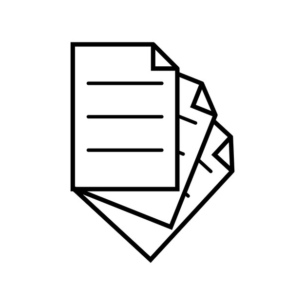 document icon design vector template