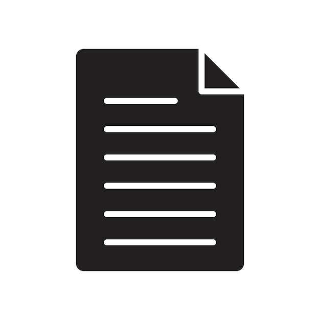 Document icon Line Art Logo set