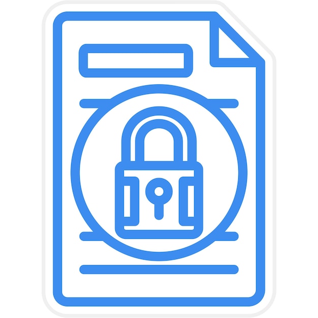 Document Locked Icon Style