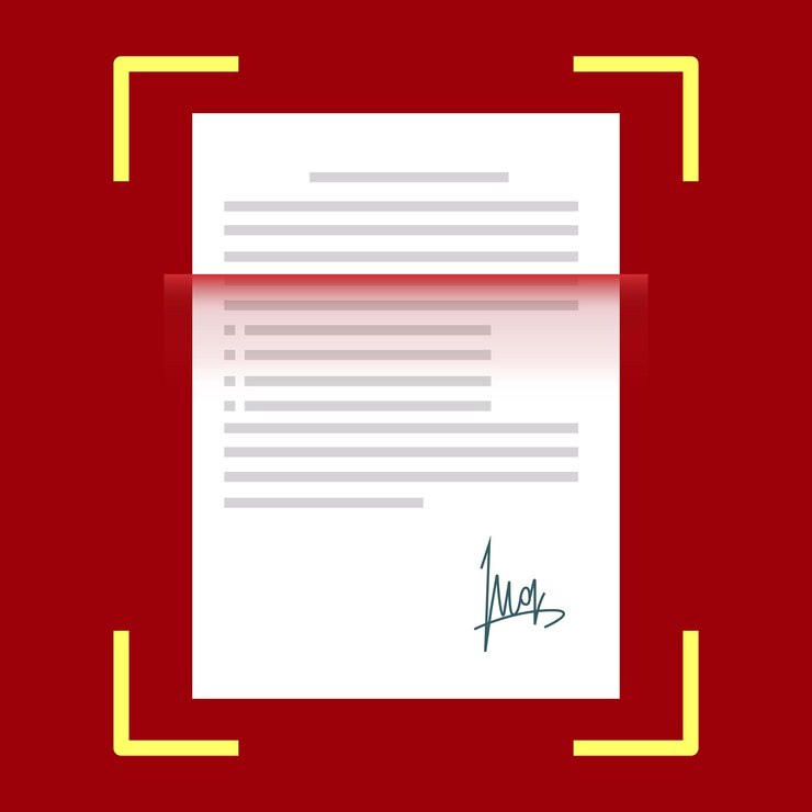 Vektör document scanner icon symbol logo illustration editable stroke