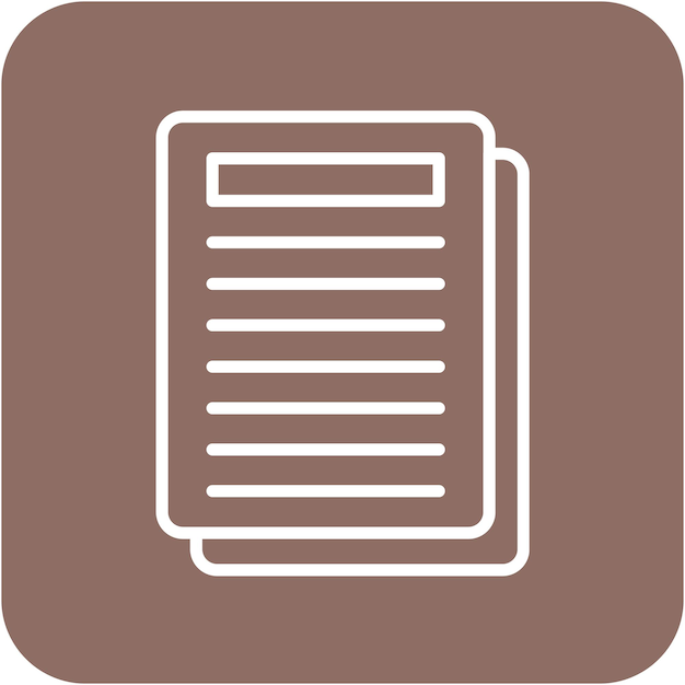 Documents Vector Illustration Style