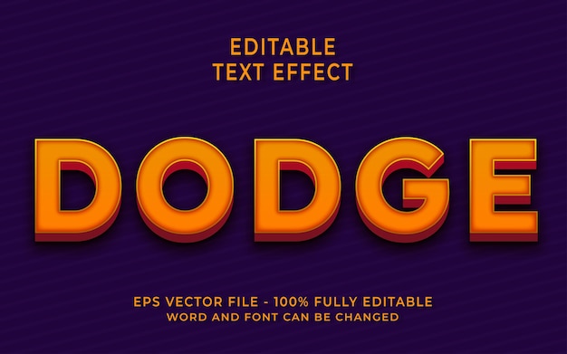 Dodge text effect