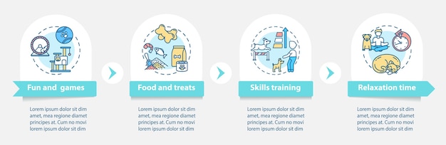 Dogs day camp services infographic template