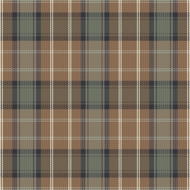 Dokulu tartan ekose deseni
