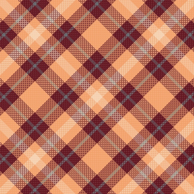 Dokulu tartan ekose deseni