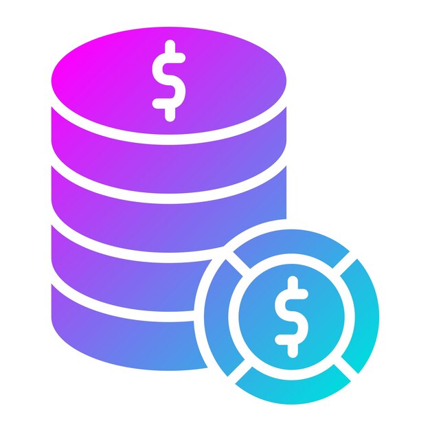 Dollar stack Vector Icon Design Illustration