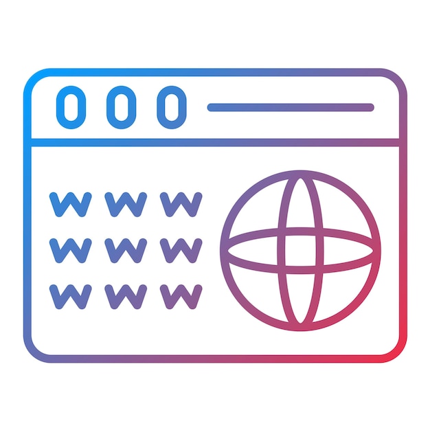 domain icon vector image can be used for web hosting
