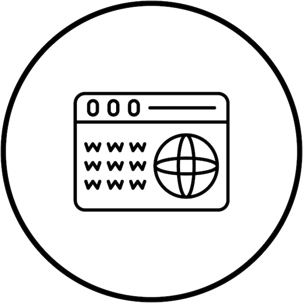 domain icon vector image can be used for web hosting