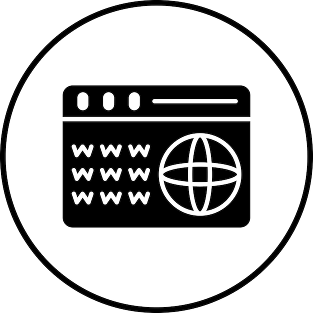 domain icon vector image can be used for web hosting