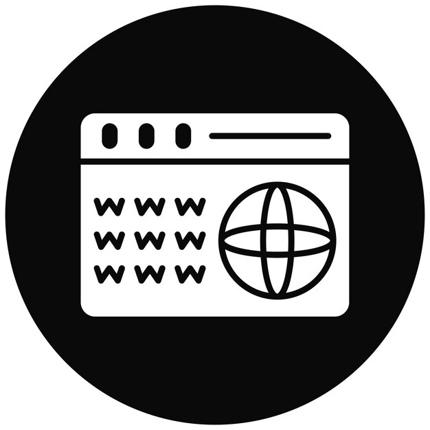 domain icon vector image can be used for web hosting