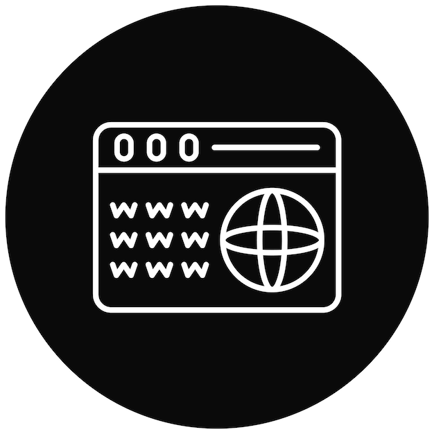 domain icon vector image can be used for web hosting