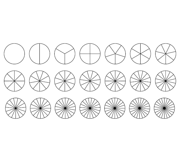donut charts increments diagrams pie chart set circle icons for infographic circle section graphr