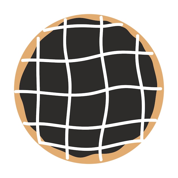 Donut vector Illustration Sweet sugar icing donuts Top view of doughnuts Confectionery dessert