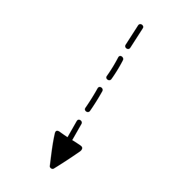 Doodle arrow Illustration Hand drawn element for navigation and presentations