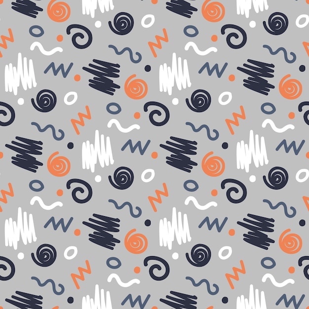 Doodle seamless mønster
