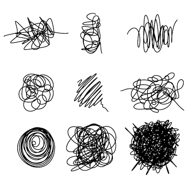 Doodle sketch style of sketchy pen and scribble hand drawn illustration for concept design