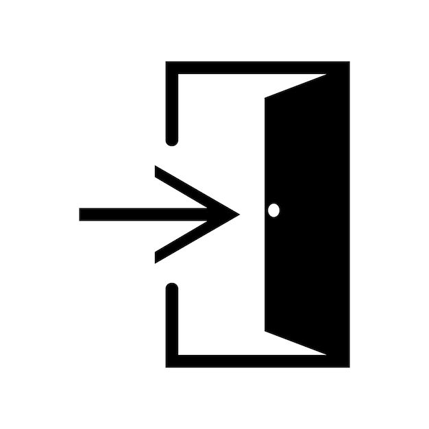 Door icon vector