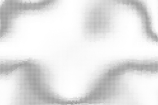 Dot halftone circle grid background and dotted wave pop art texture