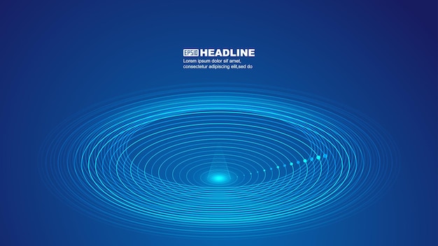 Dot line spiral ripple Internet technology Communication technology conceptual background