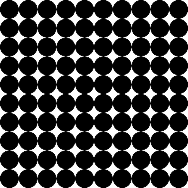 Dots pattern Black and white seamless dotted background