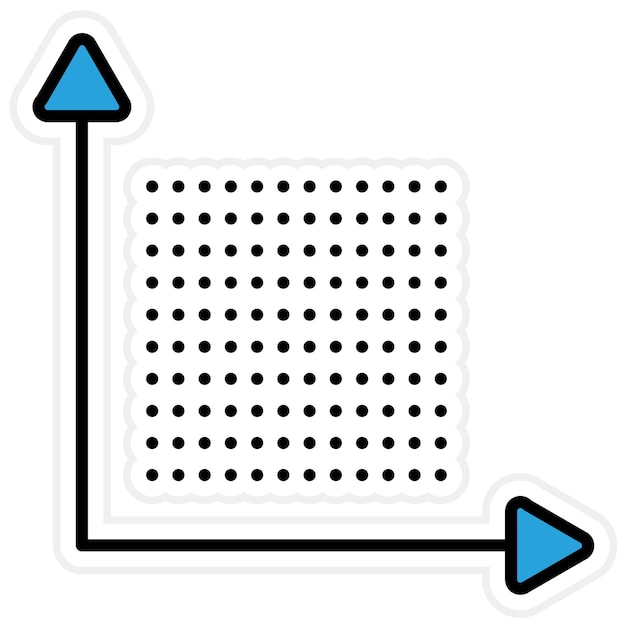 Dots Per Inch icon vector image Can be used for UX and UI
