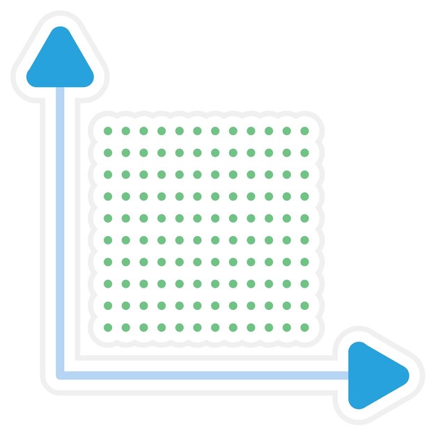 Dots Per Inch icon vector image Can be used for UX and UI
