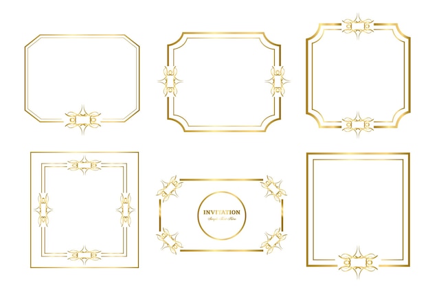 Double rectangle frame template, double line frame, draft element, Geometric, Vector illustration,