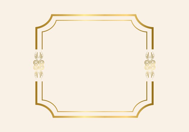 Double rectangle frame template, double line frame, draft element, Geometric, Vector illustration.