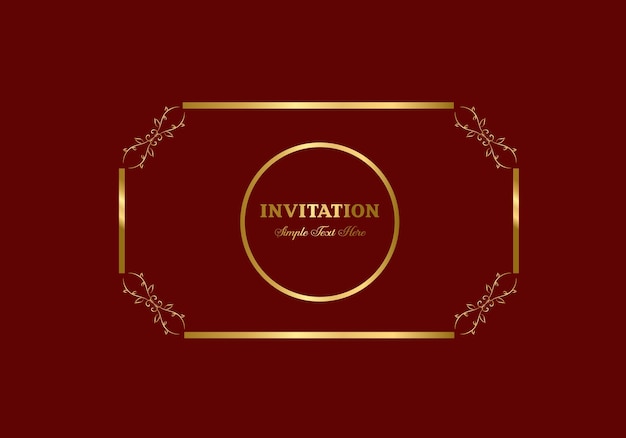 Double rectangle frame template, double line frame, draft element, Geometric, Vector illustration.