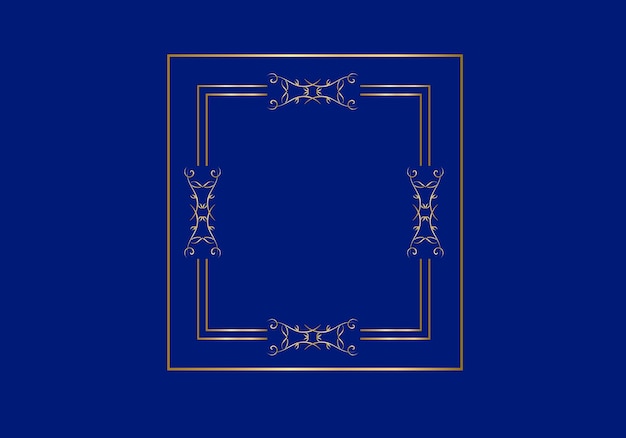 double rectangle frame template, double line frame, draft element, geometric, vector illustration.