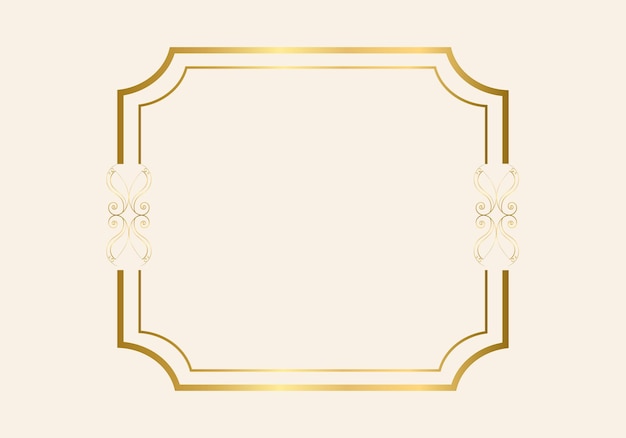 Double rectangle frame template, double line frame, draft element, Geometric, Vector illustration.