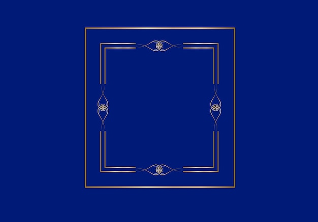 Double rectangle frame template, double line frame, draft element, Geometric, Vector illustration.