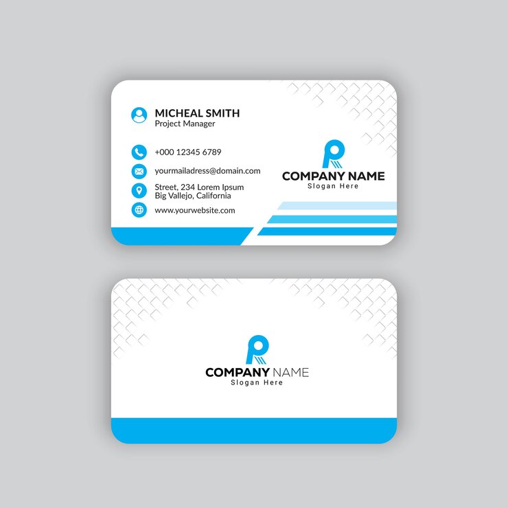 Double sided Corporate creative and modern Professional Business card template design