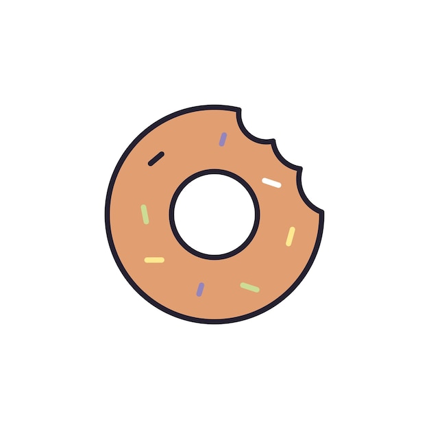 Doughnut icon vector design templates on white background