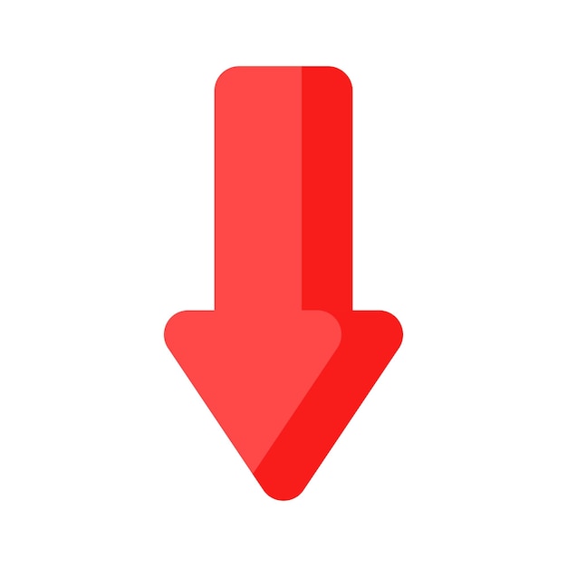 Down arrow vector design