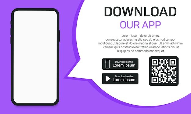download app to phone from store qr code for download of application advertising of