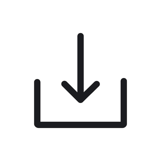 download icon set download arrow button vector symbol digitally download file or app browser website navigation pictogram